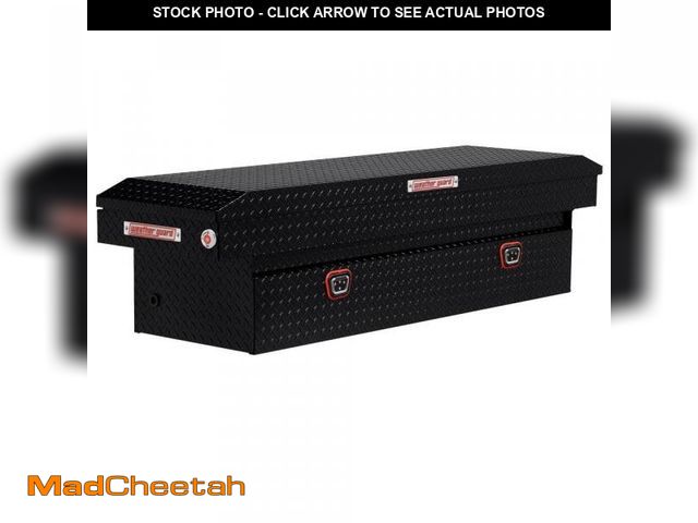 Lot 74-12446484 - Weather Guard 72 in. Gloss Black Aluminum Full Size Crossover Truck Tool Box - UNUSED