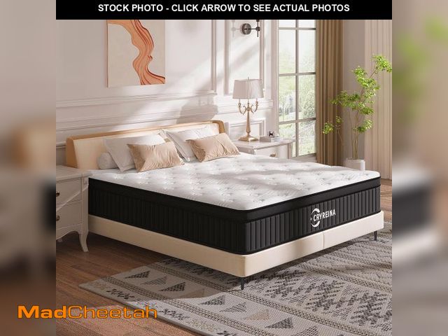 Lot 74-12264039 - CRYREINA Queen Mattress, 12 Inch Queen Hybrid Mattress in a Box, Upgrade Individually Pocket Springs...
