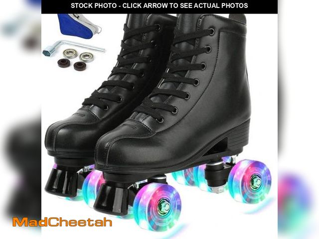 Lot 74-12116400 - jessie PU Leather Roller Skates Roller Skates for Women Outdoor and Indoor Adjustable Four-Wheel Pre...