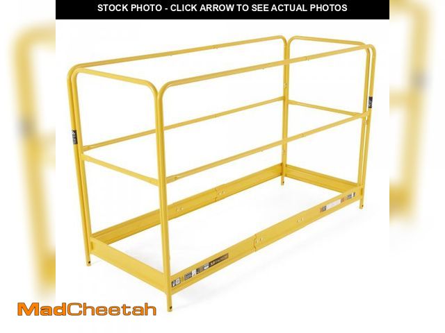 Lot 74-12294852 - MetalTech 6 Ft Guardrail System Accessory, for Scaffolding Platform, Yellow - UNUSED