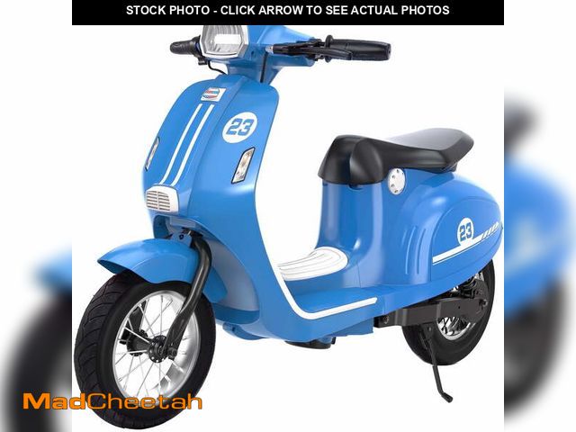 Lot 74-13757664 - SaveJoy 24V Motorcycle for Kids Ages 8+ Retro Ride  on Toys , LED Light-Up Electric Ride On Car,Dura...