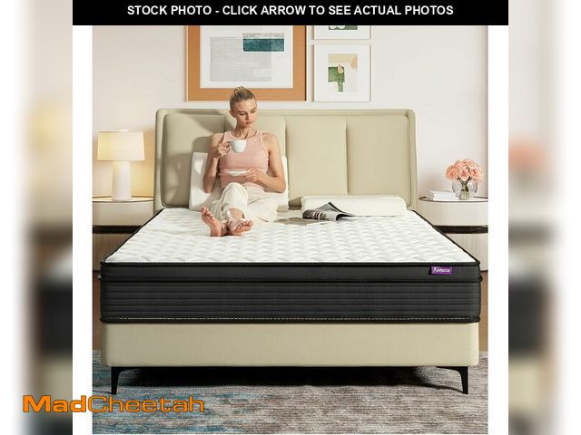 Lot 74-13070393 - Konuzu Full Mattresses,Hybrid 12 Inch Full Mattress in a Box,Memory Foam &amp; Individually Pocket S...