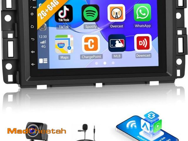 Lot 74-12333041 - UNITOPSCI Car Radio for Chevy Silverado Chevrolet GMC Sierra Yukon Buick Enclave 2007-2013 Wireless ...