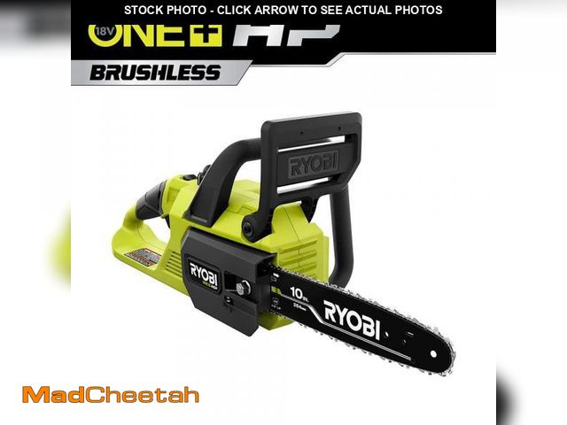 Lot 74-12147691 - RYOBI ONE+ HP 18V Brushless 10 in. Battery Chainsaw (Tool Only) - UNUSED