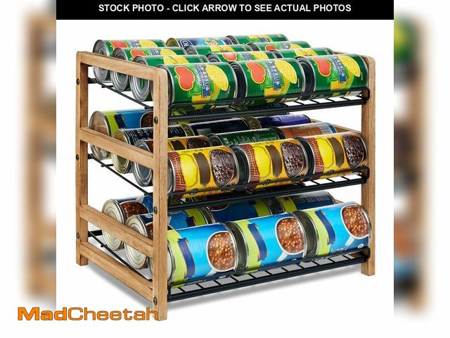 Lot 74-14379663 - DGWJSU Can Organizer for Pantry 3-Tier, Can Storage Organizer Pantry, Soda Can Organizer, Holds up t...