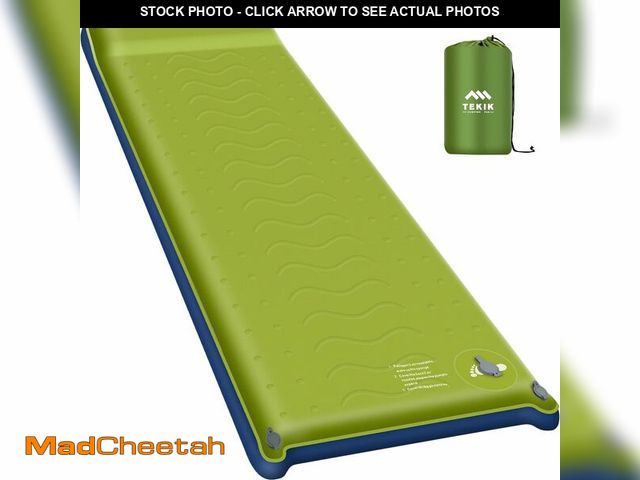 Lot 74-14432576 - TEKIK Self Inflating Memory Foam Sleeping Pad with Pillow for Camping - UNUSED