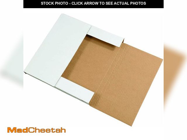 Lot 74-14067671 - Tape Logic TLM12121 Easy-Fold Mailers, 12 1/2" x 12 1/2" x 1" White (Pack of 50) - UNUSED