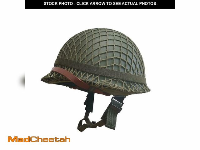 Lot 74-14386982 - WW2 US Army M1 Helmet - Military Combat Helmet Replica, Ideal for WW2 Uniform &amp; Gear Collections...