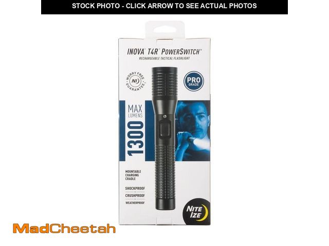 Lot 74-13561047 - Nite Ize Inova T4R PowerSwitch Rechargeable Tactical Flashlight - UNUSED