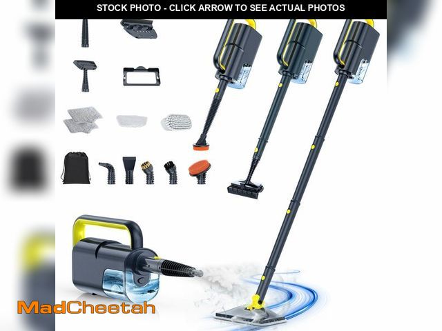 Lot 74-13629837 - ScrubWiz Steam Mop with Detachable Handheld Steam Cleaner, 10-in-1 Multi Accessories, Quick 10s Heat...