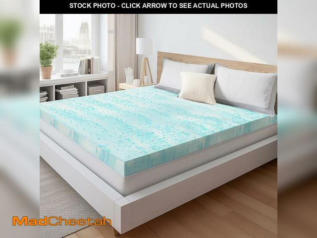 Lot 74-14610874 - Sweetcrispy Mattress Topper King, Memory Foam, 3 Inch - USED