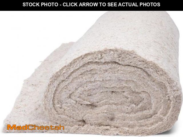 Lot 74-12095887 - AK TRADING CO. 27 inch Premium Cotton Upholstery Batting Made in USA (1 Yard), Off White - USED