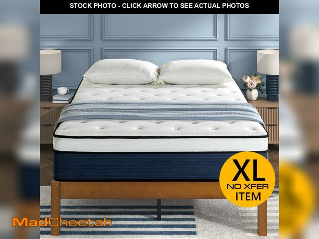 Lot 74-13647359 - ZINUS 14 Inch Cooling Comfort Support Hybrid Mattress [New Version], Queen, Fiberglass Free, Medium ...