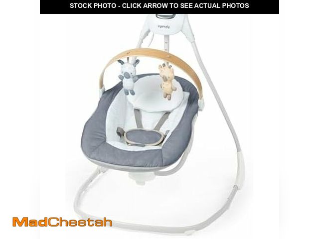 Lot 74-13042148 - Ingenuity SimpleComfort Compact Baby Swing, Rotating Seat Swings in 3 Directions, 6 Speeds, 8 Melodi...