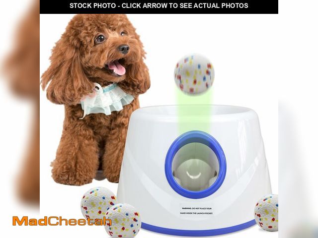 Lot 74-12719058 - XIMUSON Automatic Dog Ball Launcher, Upgraded Dog Ball Throw Launcher, Adjustable Distance 20-45FT, ...