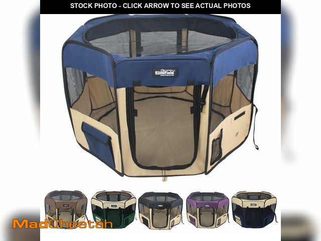 Lot 74-12570521 - EliteField 2-Door Soft Pet Playpen (2 Year Warranty), Exercise Pen, Multiple Sizes and Colors Availa...