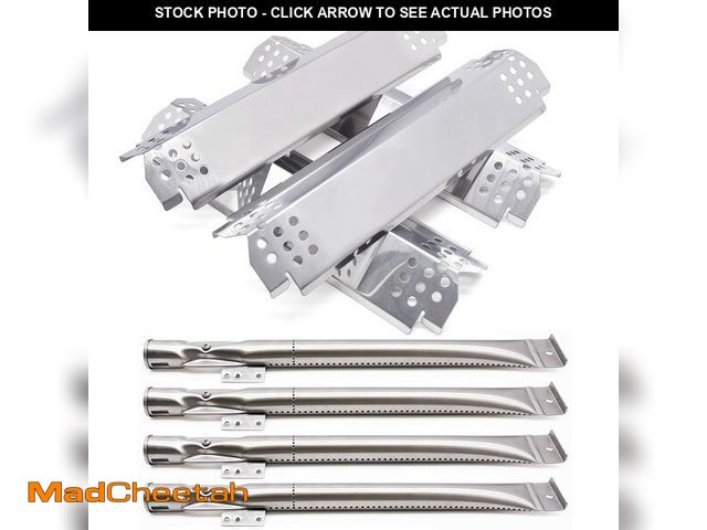 Lot 74-14148029 - Grill Replacement Parts for Nexgrill 720-0830H, 4 Pack Grill Burners and Heat Plates Shield for Home...