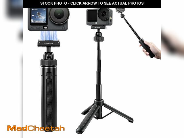 Lot 74-14339009 - REYGEAK Magnetic Selfie Stick Tripod for DJI Osmo Action 5 Pro/4/3, Extendable Camera Handle with Qu...