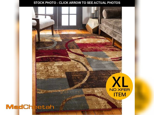 Lot 74-13074094 - Unique Loom Barista Collection Modern, Abstract, Vintage, Distressed, Urban, Geometric, Rustic, Warm...