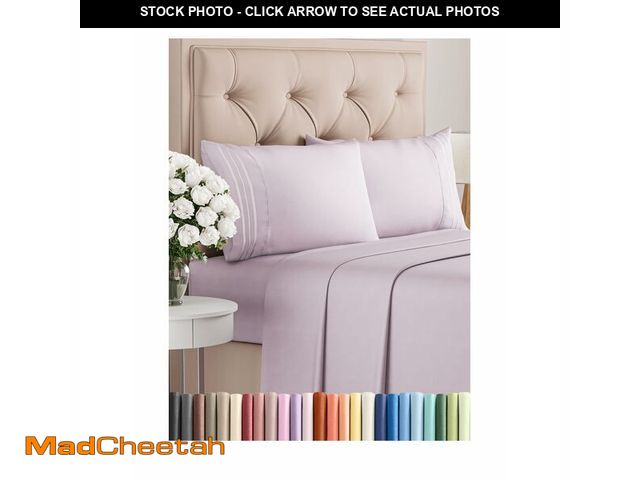 Lot 74-12974097 - King Size 4 Piece Sheet Set - Comfy Breathable &amp; Cooling Bed Sheets Set - Hotel Luxury Bedding f...