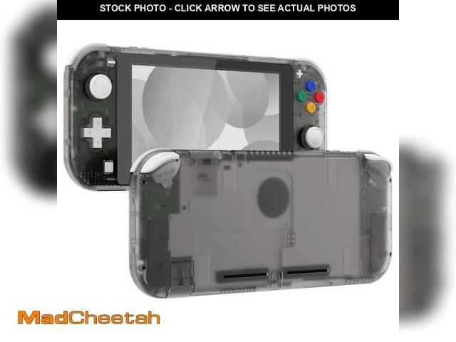 Lot 74-12700490 - eXtremeRate Clear Black DIY Replacement Shell for Nintendo Switch Lite, NSL Handheld Controller Hous...