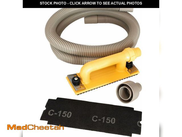 Lot 74-13709819 - Hyde Tools 09165 Dust-Free Drywall Vacuum Hand Sander with 6-Foot Hose - USED