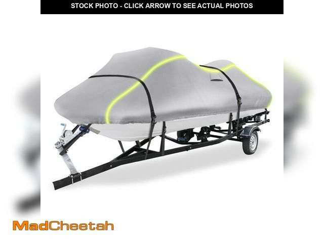 Lot 74-13632044 - X AUTOHAUX for Jet Ski Cover Fits 96"-102" (1 Seater), 300D Duty Oxford Anti-UV Waterproof Trailerab...