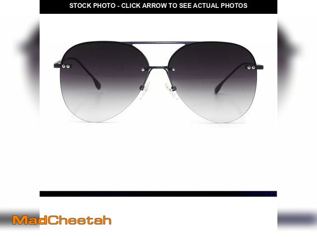 Lot 74-12801511 - TOPFOXX - Megan 2 - Black Aviator Sunglasses for Women - UV400 Protection - Oversized Classic Pilot ...