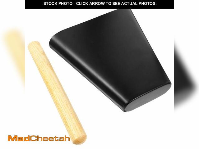 Lot 74-12435753 - EXCEART 6 Inch Metal Cowbell With Wooden Mallet Percussion Cow Bells Noise Maker Musical Handheld Ki...