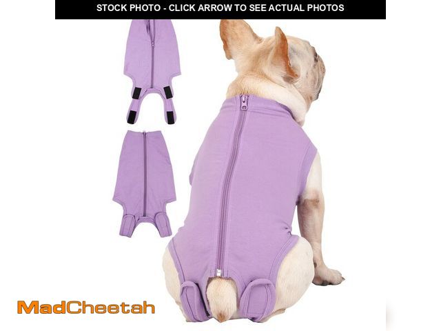 Lot 74-12699261 - Caslfuca Dog Surgery Recovery Suit - After Spay, Abdominal Wounds Post Surgical Recovery, Anti Licki...