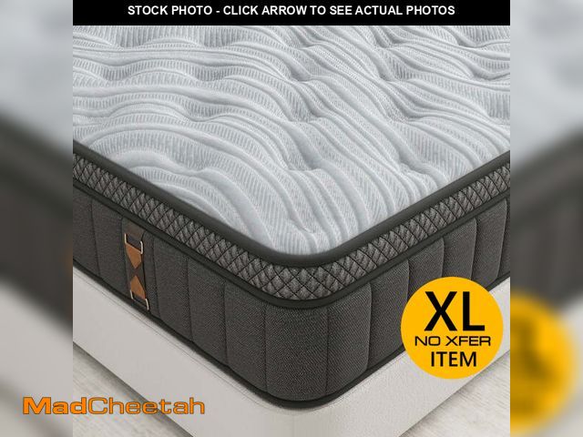 Lot 74-14086561 - windosier 14 inch King Mattress, Cooling Gel Memory Foam Mattress in a Box, Medium-Firm, Individual ...