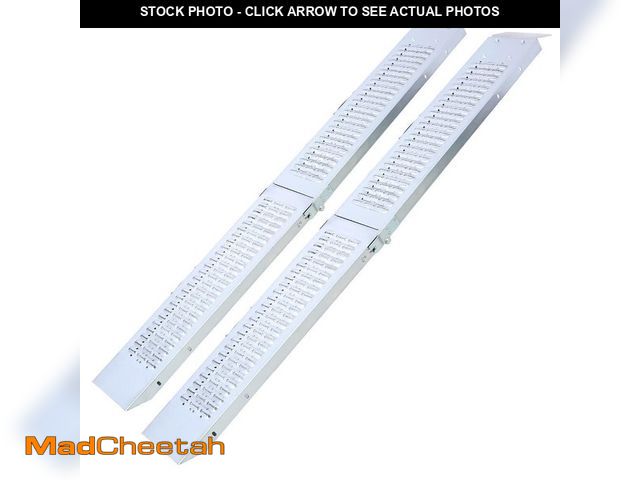 Lot 74-14345461 - Tatayosi Pack of 2 Folding Loading Ramp, 950 lbs. Max Folding Ramp for Moto and Bike Access Ramp - U...