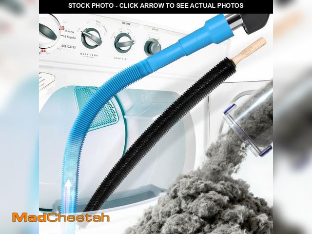 Lot 74-13543964 - Holikme 2 Pieces Dryer Vent Cleaner Kit, Dryer Lint Vacuum Attachment and Flexible Dryer Lint Brush,...