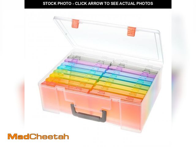 Lot 74-12219612 - Photo Storage Box 4x6, 18 Inner Photo Case Large Photo Organizer Acid-Free Photo Box Storage Photo K...