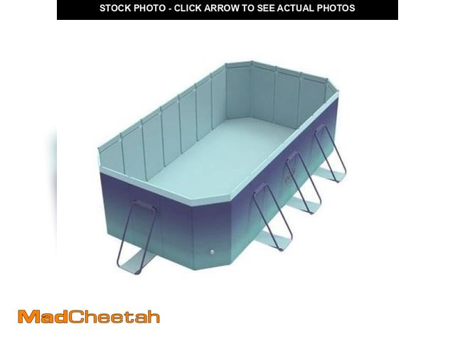 Lot 74-12223211 - Hurber Foldable Swimming Pool  Large Non-Inflatable Adults Kids Outdoor Pools  Ice Blue  113  X 66  ...