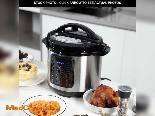 Lot 74-12678051 - CONCETTA Electric Pressure Cooker 8 Quart Multi Kitchen Appliances, Instant Multi Cooker Stainless S...