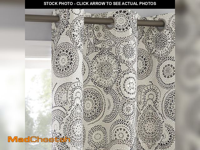 Lot 74-12525844 - Sun Zero Arlo 2-Piece Textured Thermal Insulated Room Darkening Grommet Curtain Panel Pair, Brown Me...