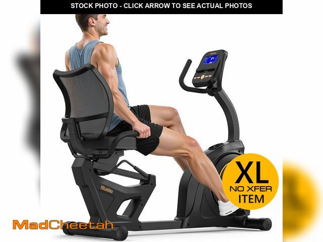 Lot 74-14584855 - Niceday Recumbent Exercise Bike, Recumbent Bike for Home, Recumbent Stationary Bike 400LBS Weight Ca...