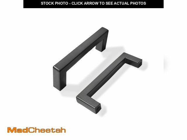 Lot 74-14149292 - khtumeware 20 Pack 3 inch Center to Center Solid Black Cabinet Pulls Square Bar Drawer Handles Cabin...