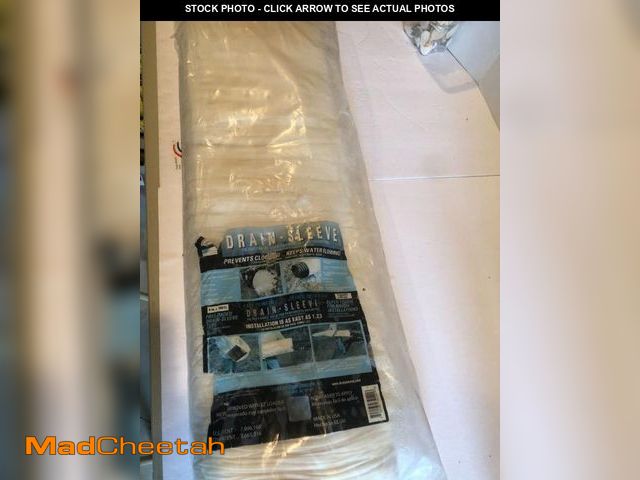 Lot 74-12134957 - NEW Drain Sleeve 4" X 100' Filter Fabric Sock - UNUSED