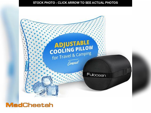 Lot 74-14064679 - Small Cooling Memory Foam Pillow for Travel &amp; Camping, Compressible Original Adjustable Pillow f...