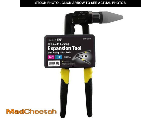 Lot 74-14222531 - Apollo Auto-Rotating PEX-A Expansion Tool Kit with 1/2 in. and 3/4 in. Expander Heads - UNUSED