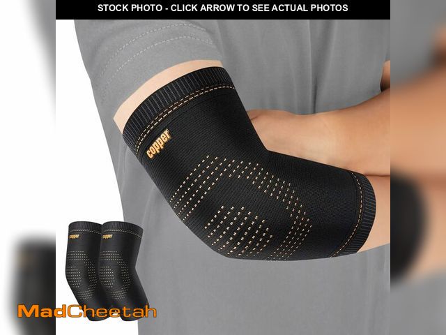 Lot 74-12601648 - Copper Elbow Sleeve,Elbow Compression Sleeve, Elbow Brace For Tendonitis and Tennis Elbow,Golfers, A...