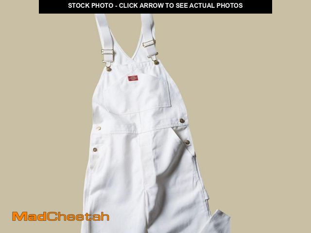 Lot 74-12139925 - 36" X 32" White Painter's Bibs Cotton Overall - UNUSED