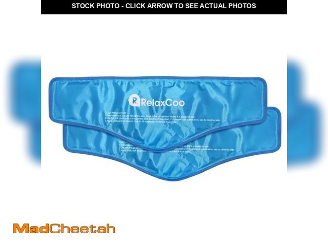 Lot 74-12310715 - Neck Ice Pack Wrap, RelaxCoo Reusable Gel Ice Pack for Neck Shoulders, Cold Compress Therapy for Pai...