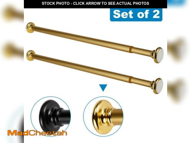 Lot 74-12401521 - 30 -49  Adjustable Tension Rods  2Pcs Hanging No Drilling Cabinet Wardrobe Closet Window Shower Curt...