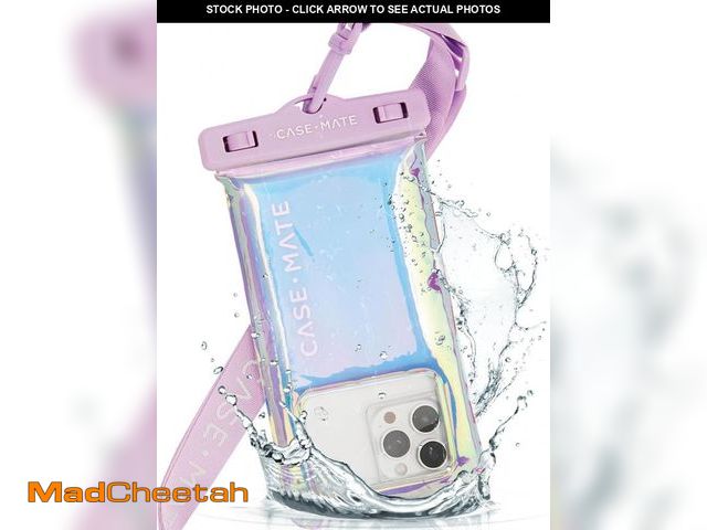 Lot 74-12324691 - Case-Mate Soap Bubble IP68 Waterproof Phone Pouch - Floating Waterproof Phone Case w/Crossbody Lanya...