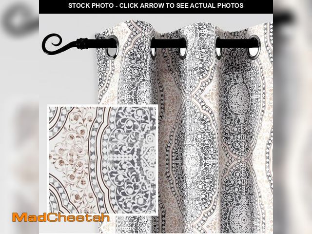 Lot 74-12215124 - DriftAway Curtains for Bedroom Room Darkening Curtain 84 Inch Medallion Drapes for Living Room Damas...
