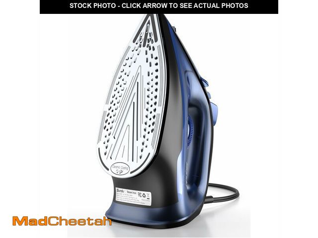 Lot 74-14272749 - Sundu Steam Iron for Clothes with Rapid Heating Ceramic Coated Soleplate, 1500W with Precise Thermos...