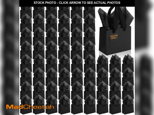 Lot 74-13573700 - Qilery 50 Pcs St Patricks Paper Gift Bags Bulk with Tissue Paper Small Gift Bags with Handle and Tag...